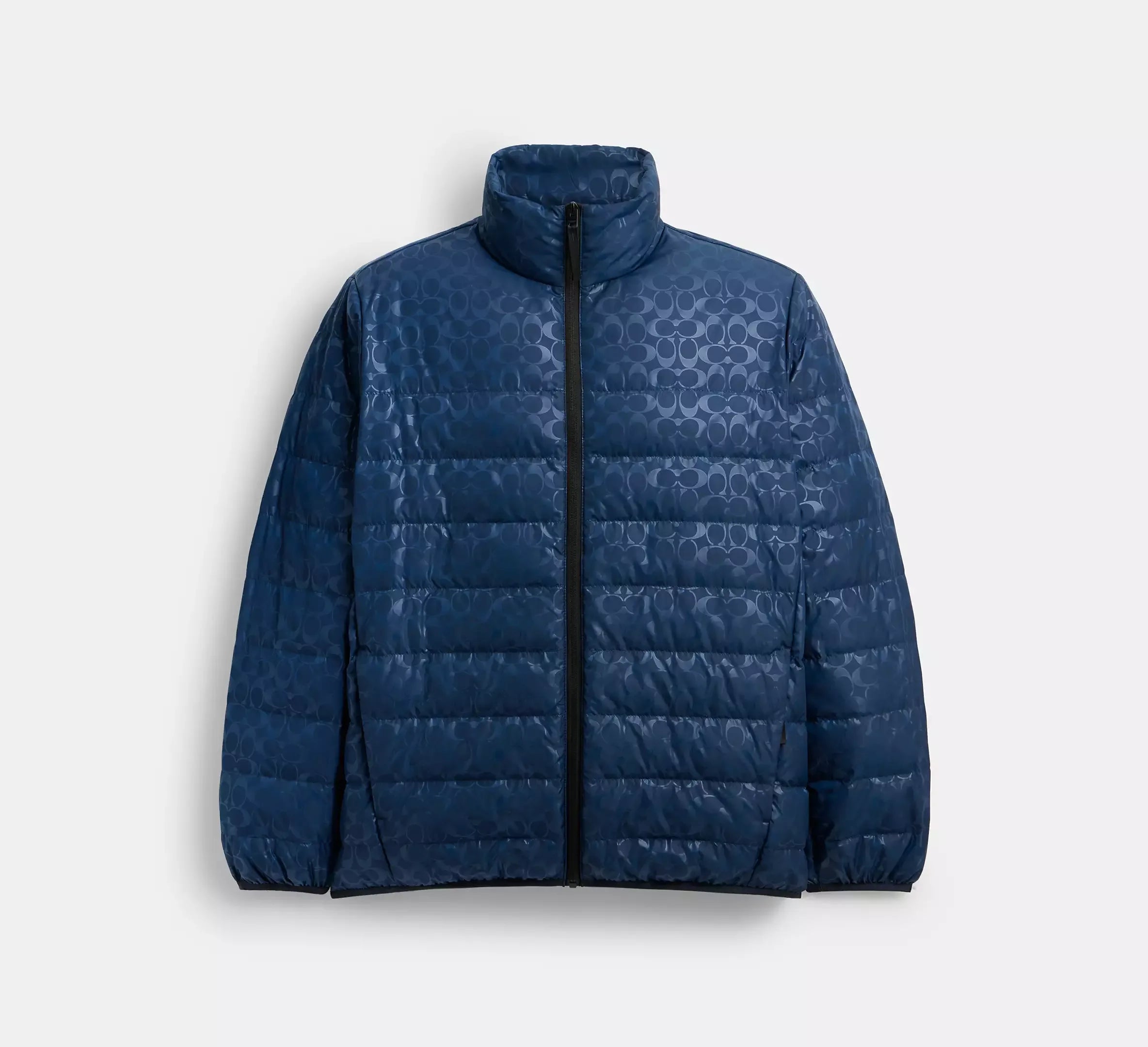 Coach Lightweight Down Jacket In Recycled - Washed Navy - My Suti