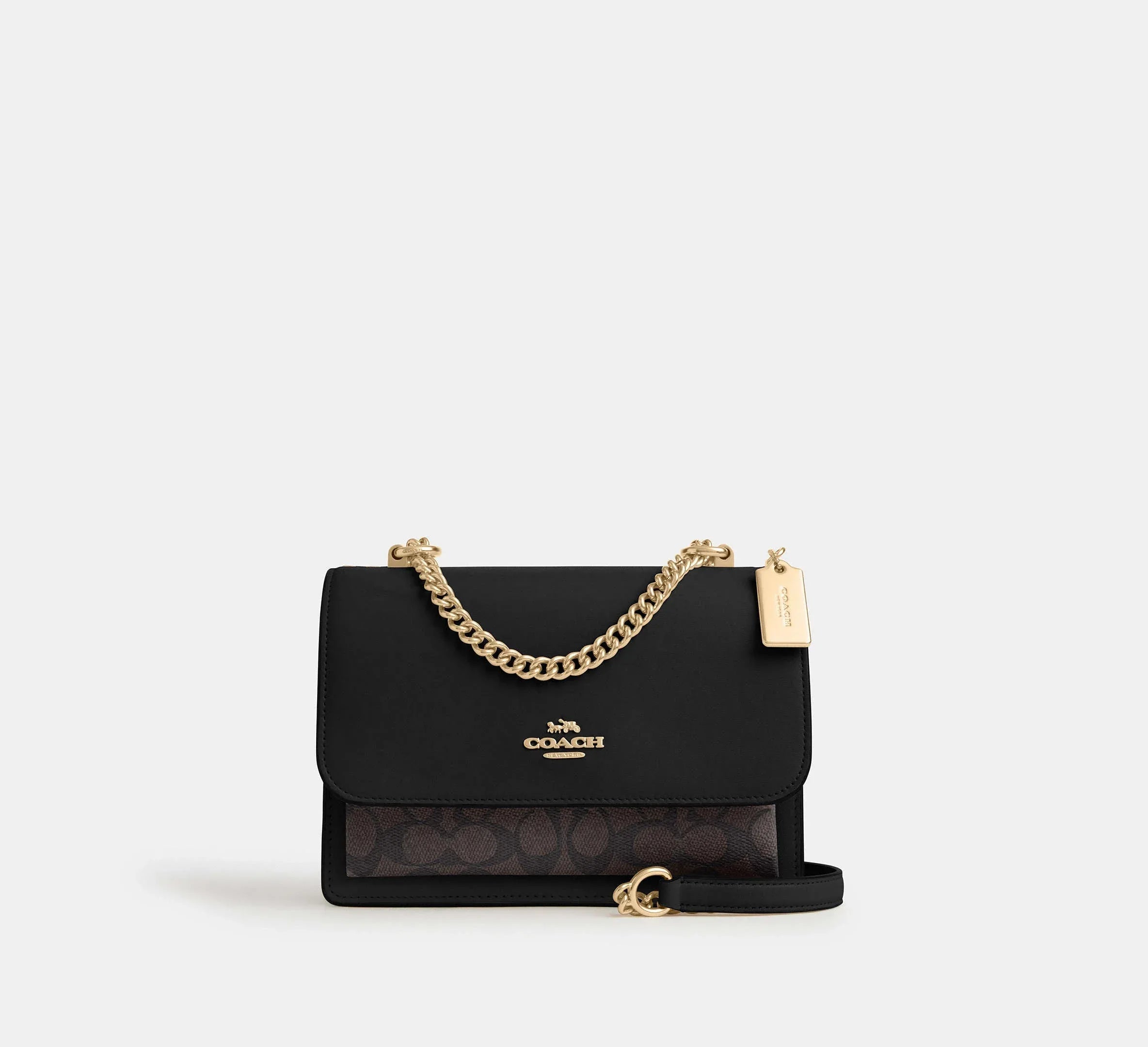 Coach Klare Crossbody Bag In Signature - Gold/Walnut/Black - My Suti