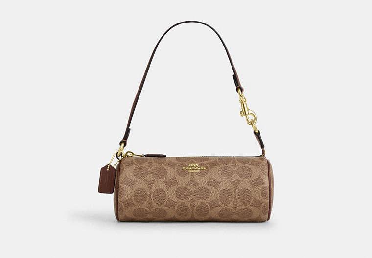 Coach Nolita Barrel Bag In Signature - Gold/Tan/Brown - My Suti