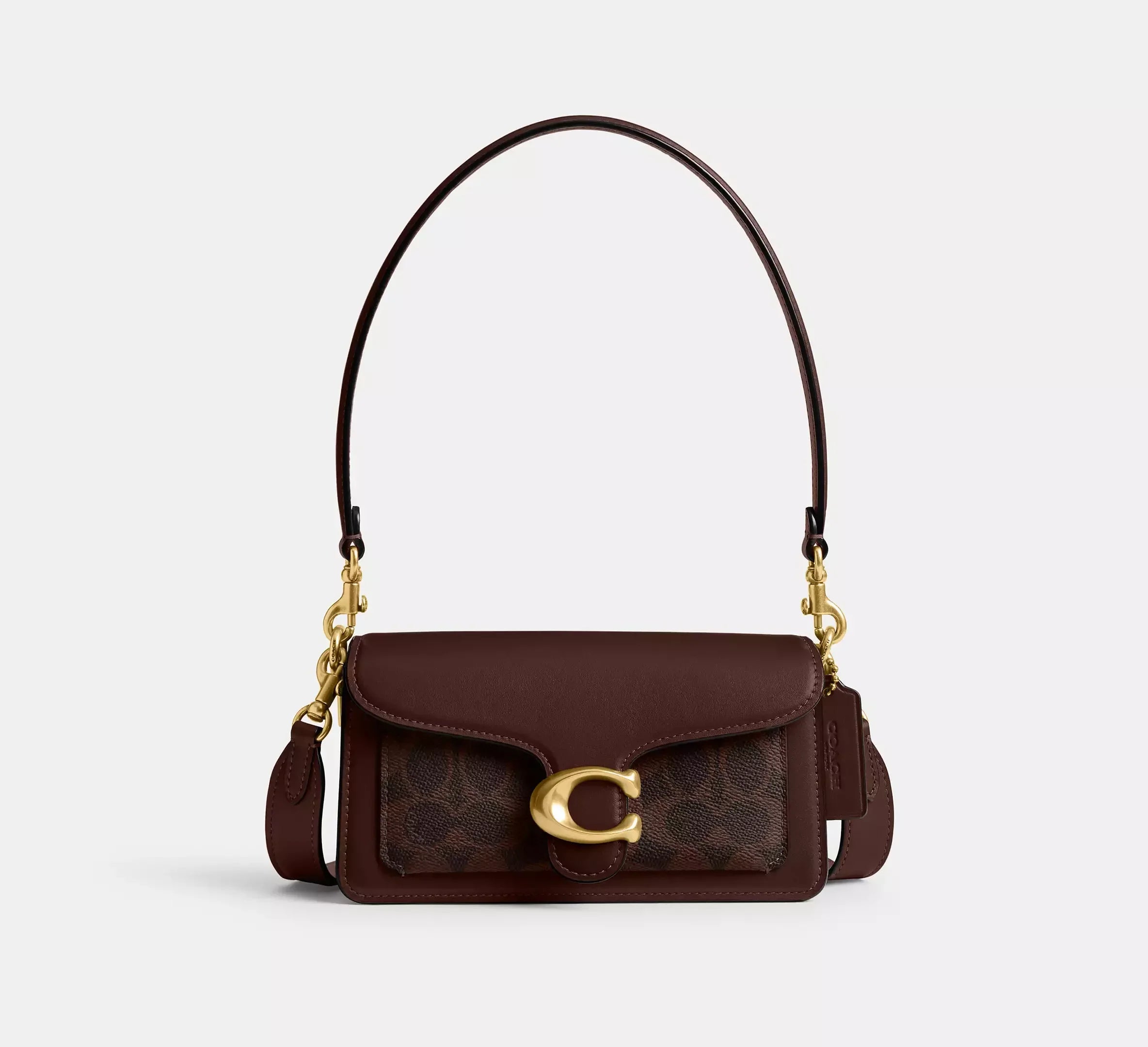 Coach Tabby Shoulder Bag 20 In Signature - Brass/Maple - My Suti