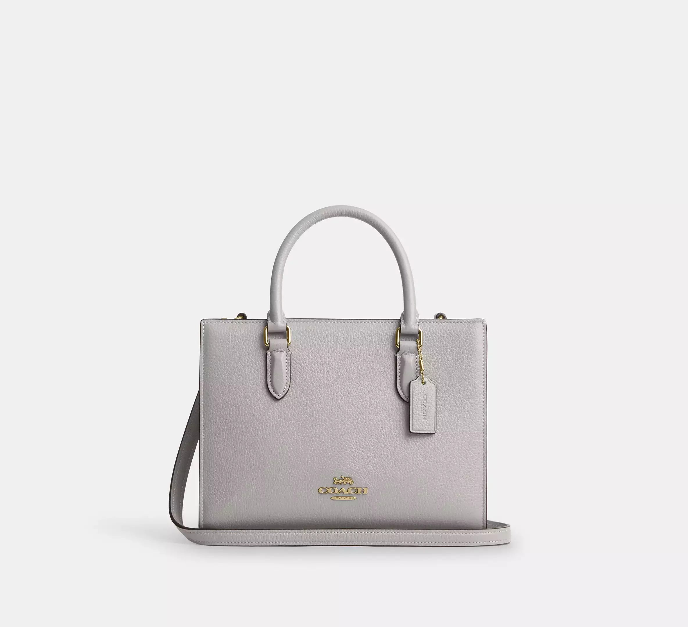 Coach Maggie Small Tote Bag - Gold/Dove Grey - My Suti