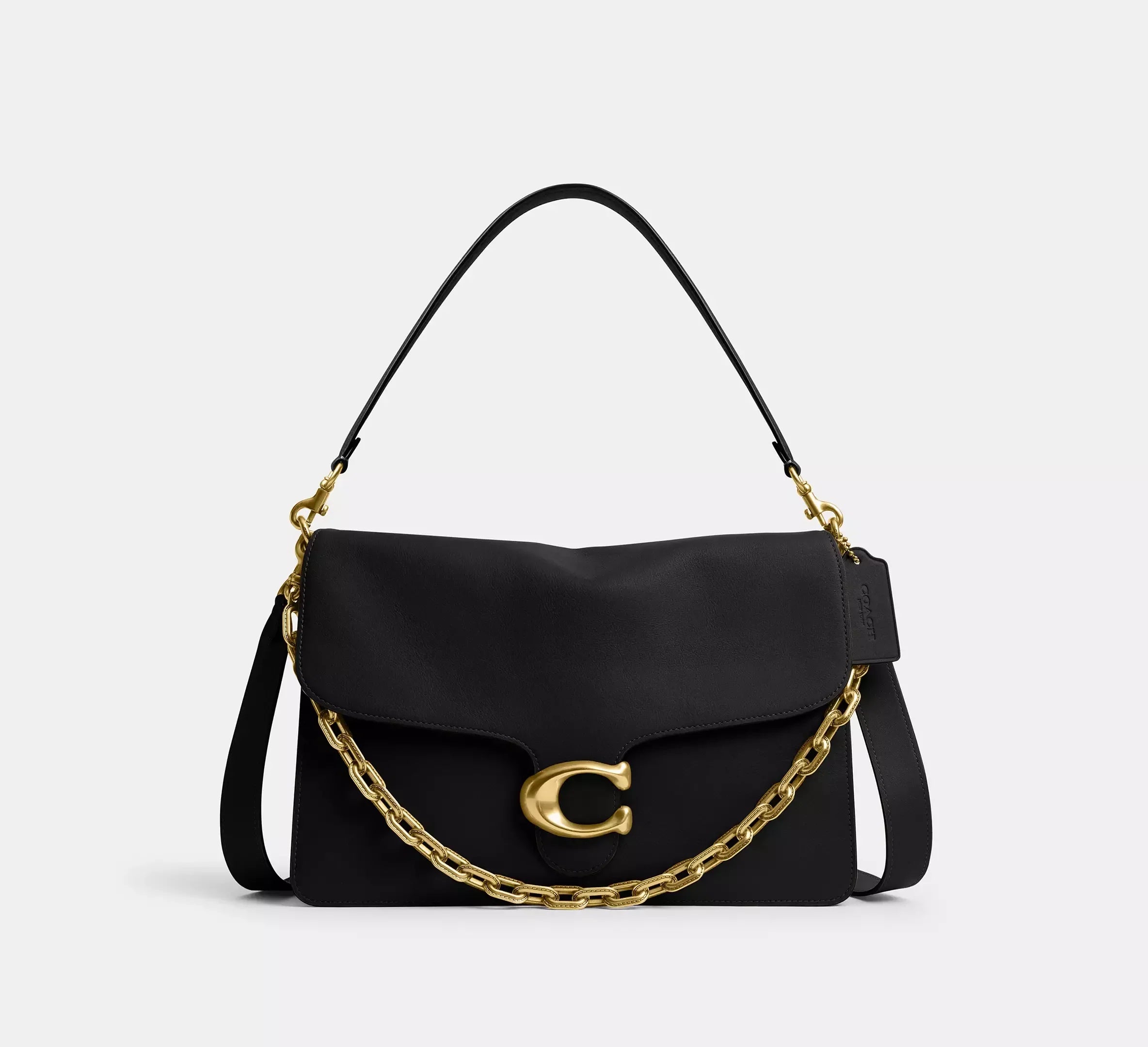 Coach Chain Tabby Shoulder Bag 35 - Brass/Black - My Suti