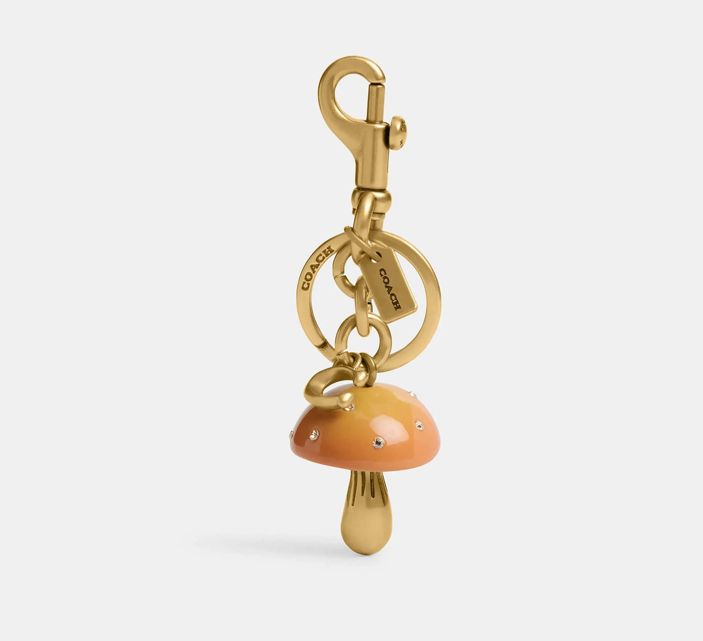 Coach Mushroom Bag Charm - Brass/Mustard - My Suti