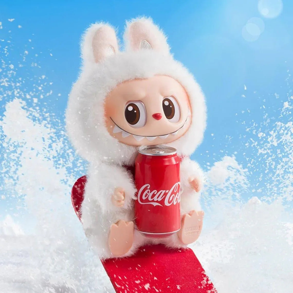 POP MART LABUBU THE MONSTERS COCA-COLA SERİSİ HAPPY FACTOR VİNİL PELUŞ FİGÜR - My Suti