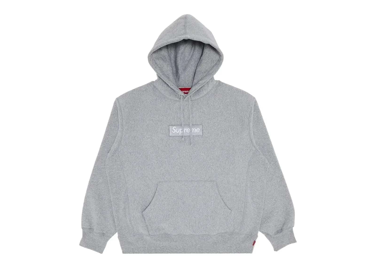Supreme Box Logo Hooded Sweatshirt Sweatshirt (FW24) Heather Grey - My Suti