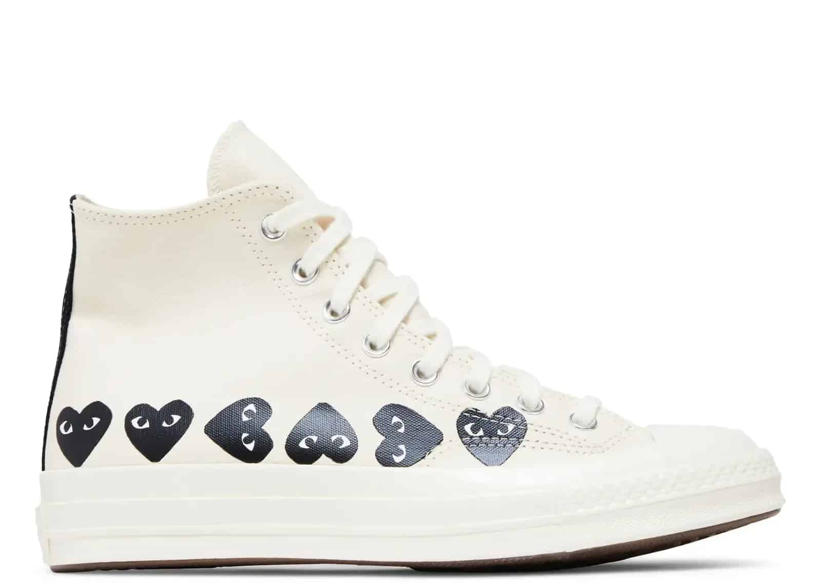 Converse Chuck Taylor All Star 70 Hi Comme Des Garcons PLAY Multi-Heart Milk - My Suti
