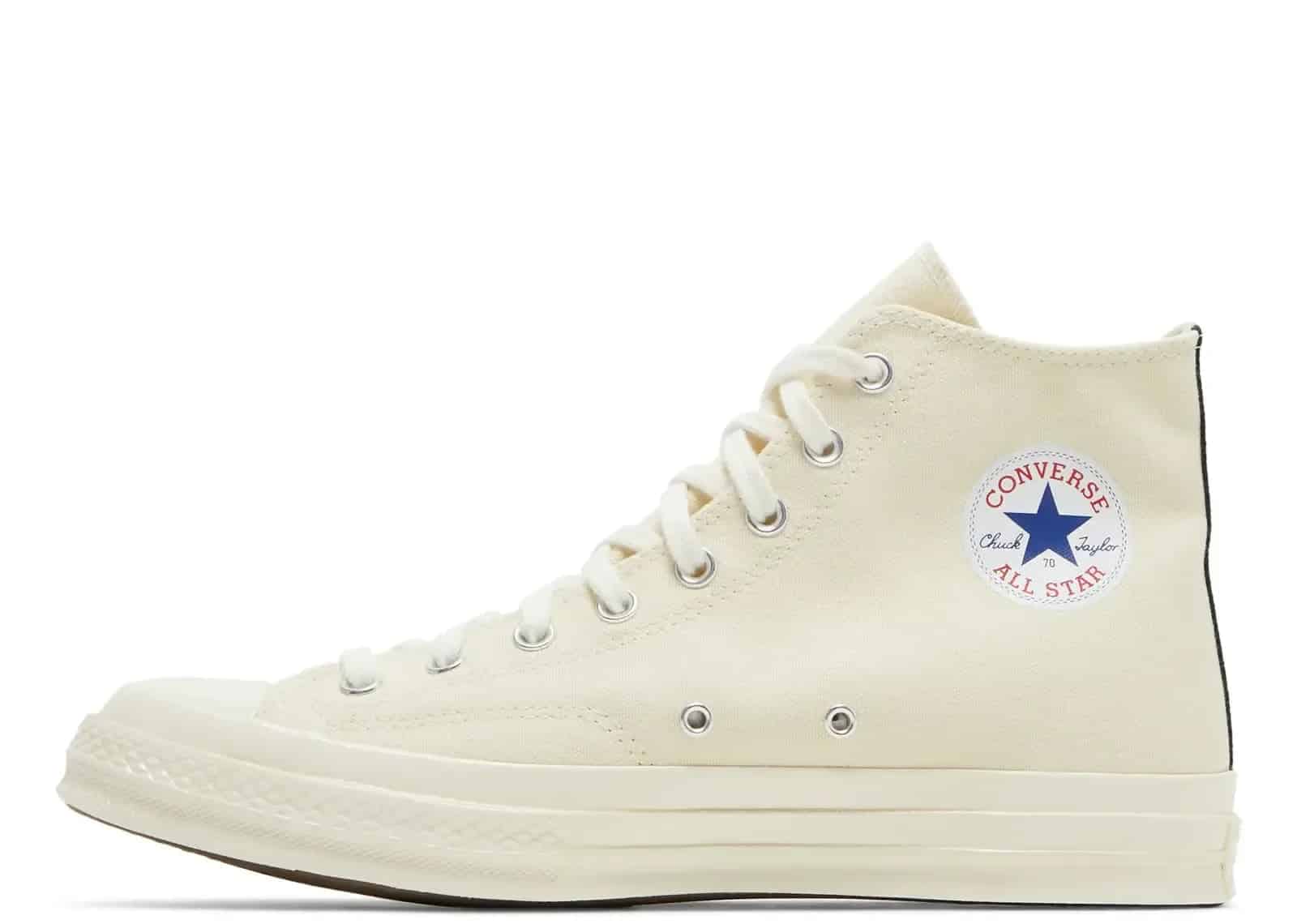 Converse Chuck Taylor All-Star 70 Hi Comme Des Garcons PLAY White - My Suti