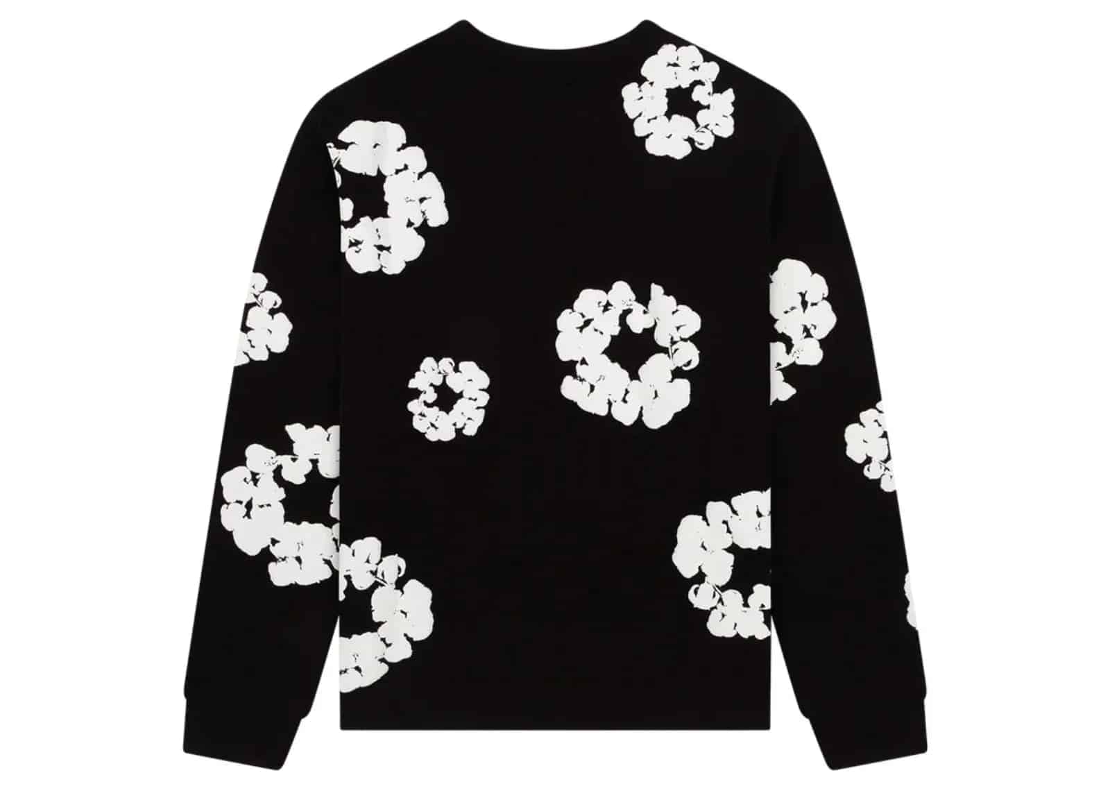 Denim Tears Long Sleeve Cotton Wreath T-shirt Black - My Suti