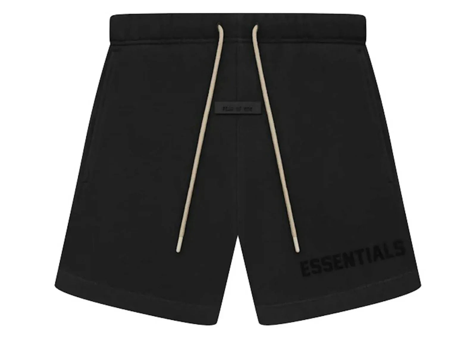 Fear Of God Essentials Cream Drawstring Sweatshort Jet Black - My Suti