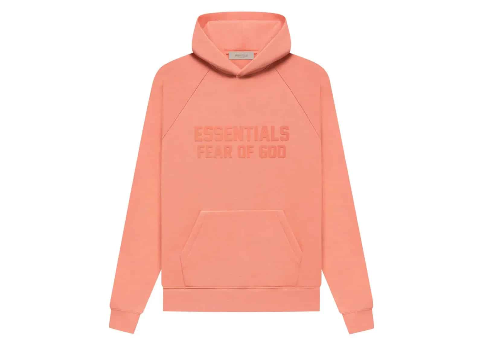 Fear of God Essentials Hoodie Coral - My Suti