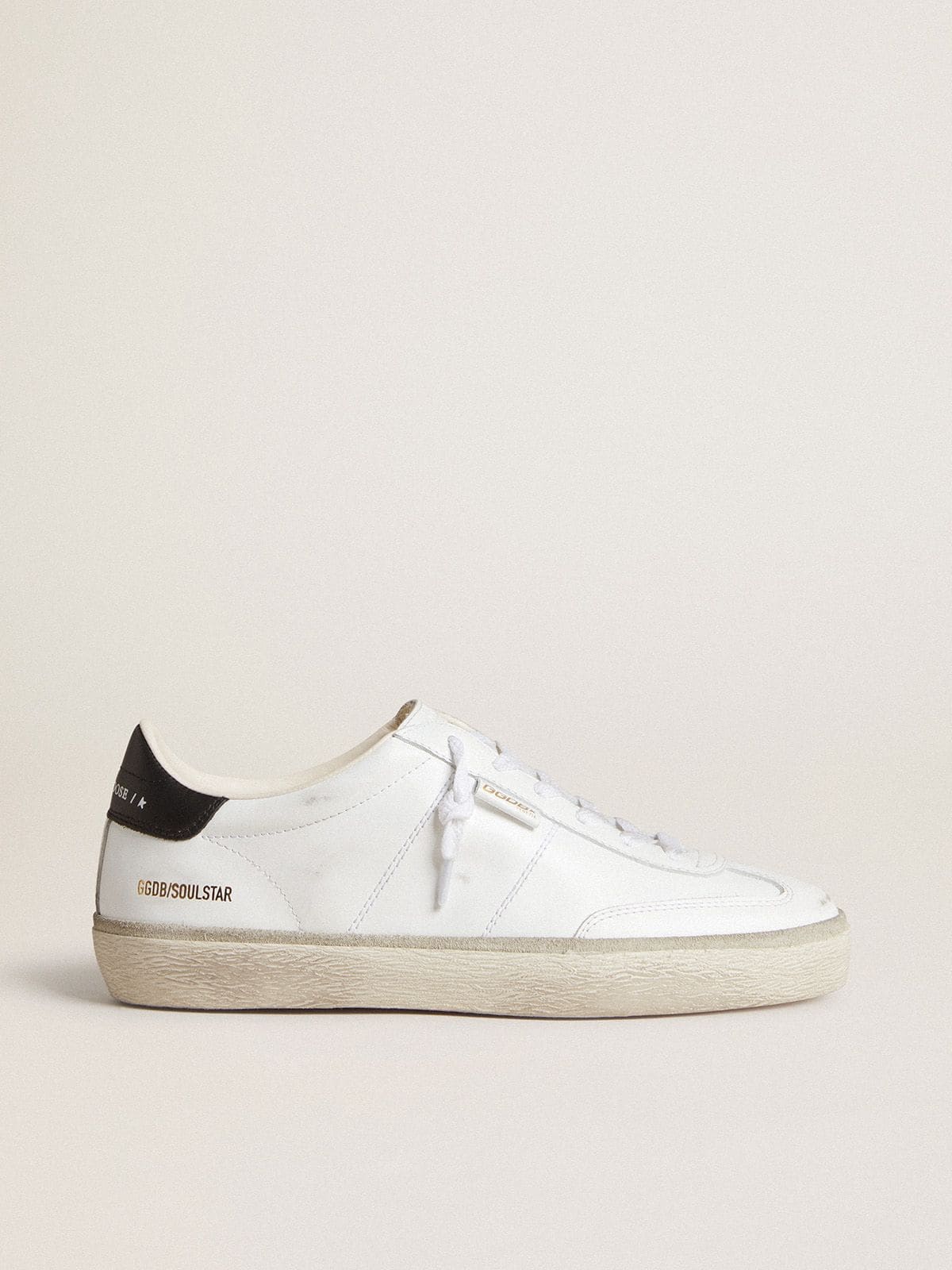 Golden Goose Women's Soul Star In White Leather With Black Leather Heel Tab - Görsel 1