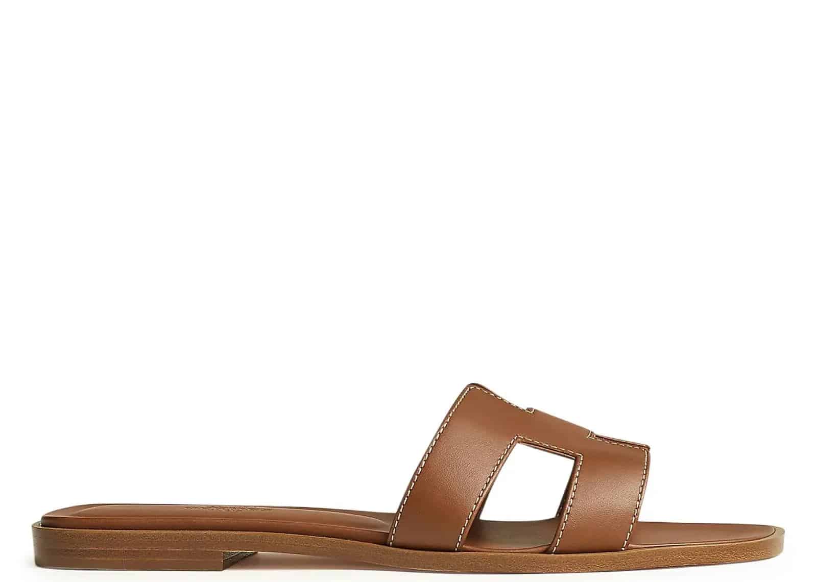 Hermes Oran Sandal Gold Box Calfskin Leather - My Suti