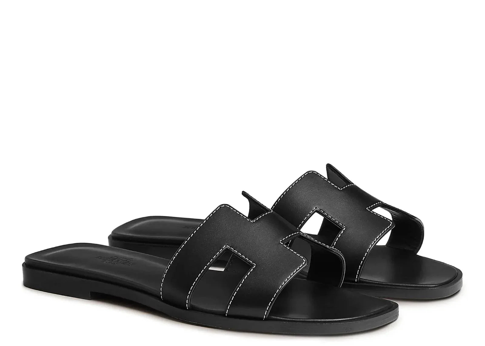 Hermes Oran Sandal Nior Box Calfskin Leather - My Suti