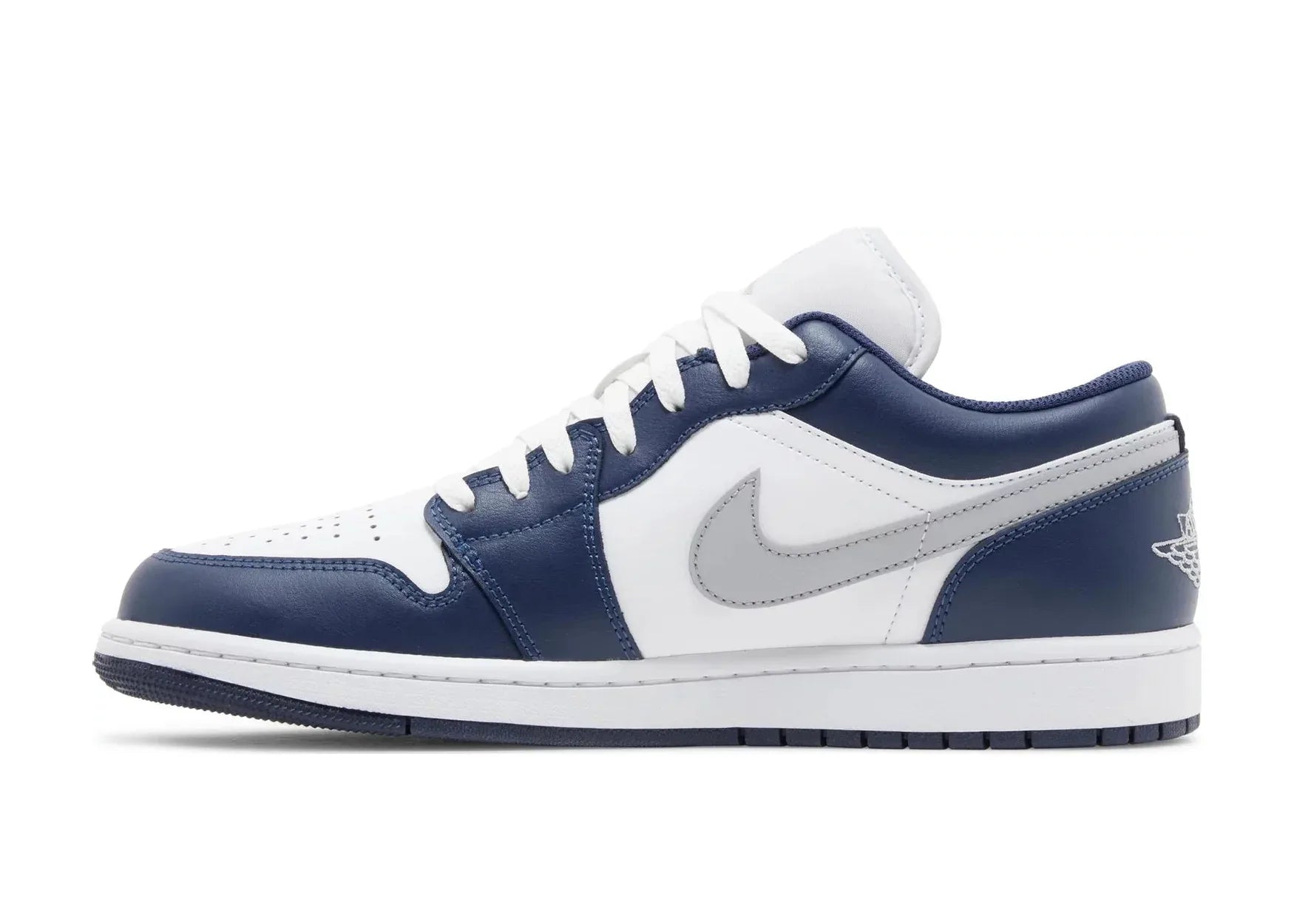 Nike Air Jordan 1 Low Wolf Grey Midnight Navy - My Suti