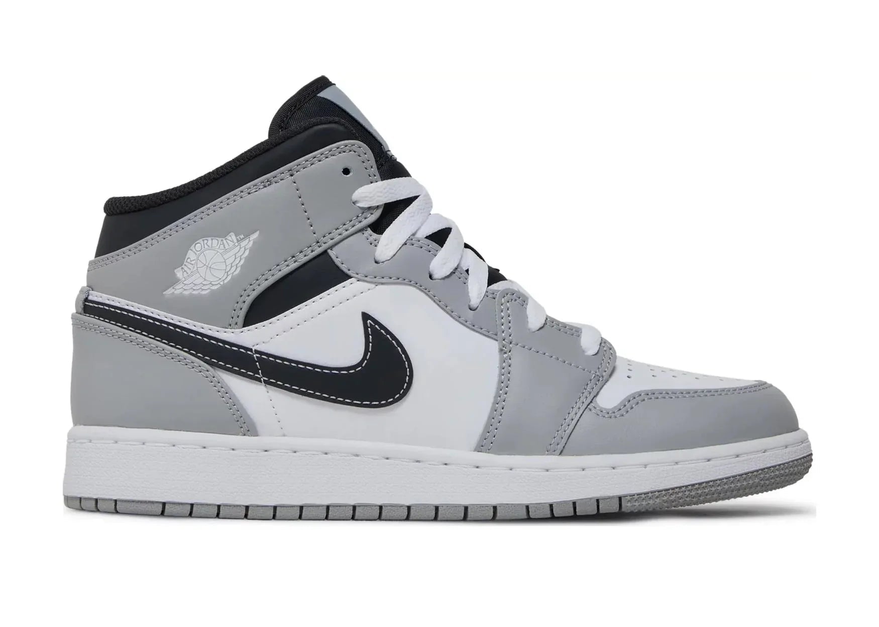 Nike Air Jordan 1 Mid Light Smoke Grey (GS) - My Suti
